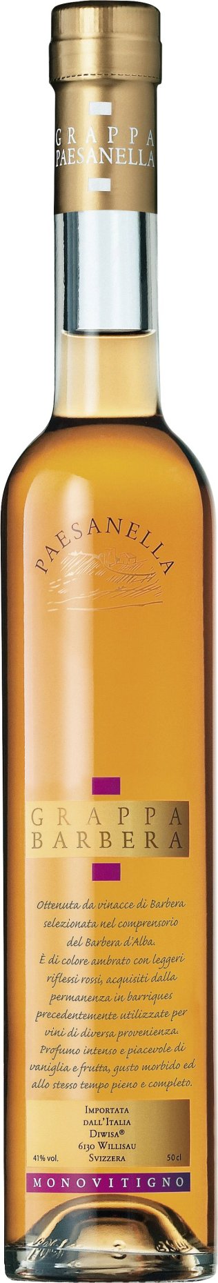 Grappa Paesanella Barbera Barrique * 50cl KAR