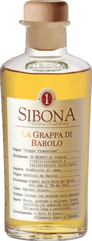 Grappa di Barolo *Invecchiata 5 Anni* (Sibona) 50cl KAR