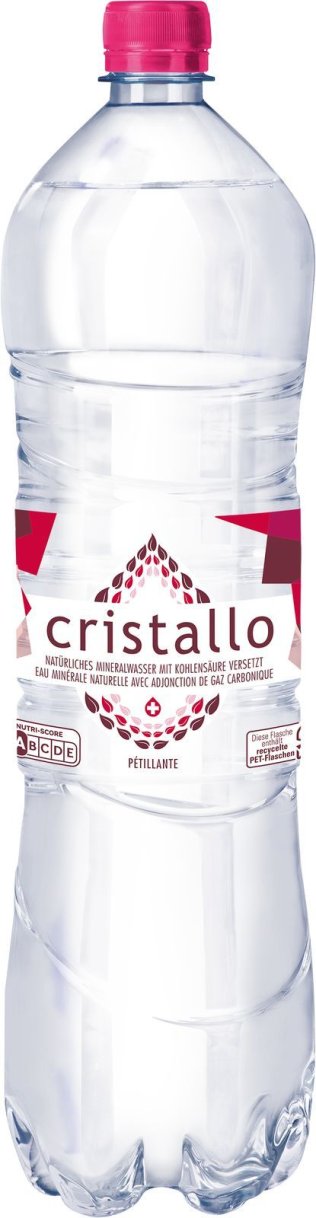 Cristallo rot mit Kohlensäure (PET 6er-Pack) 150cl KAR