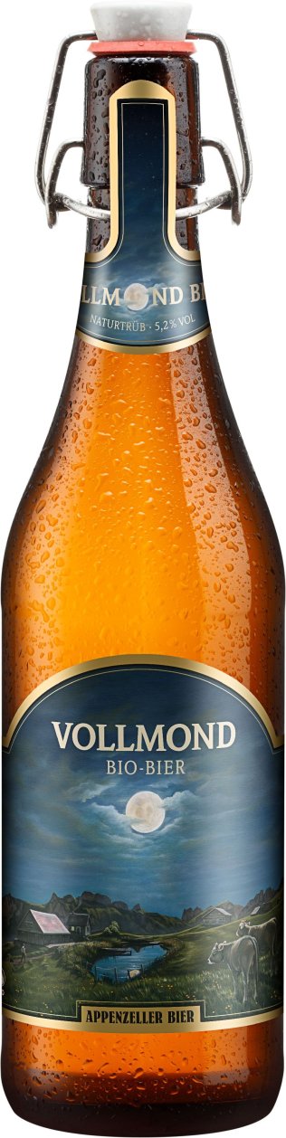 Appenzeller Vollmond Bier Bio naturtrüb (Bügel) * 50cl HAR