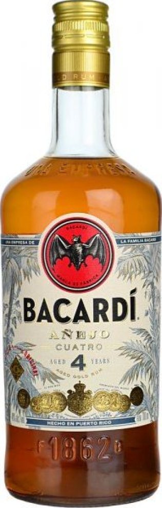 Bacardi Anejo Cuarto Rum 70cl KAR