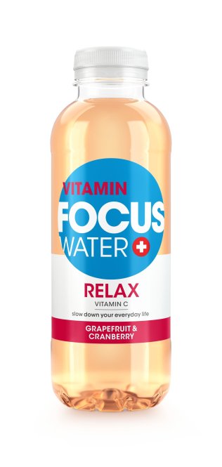 Focus Water Relax Grapefruit und Cranberry (PET Pack) 50cl KAR