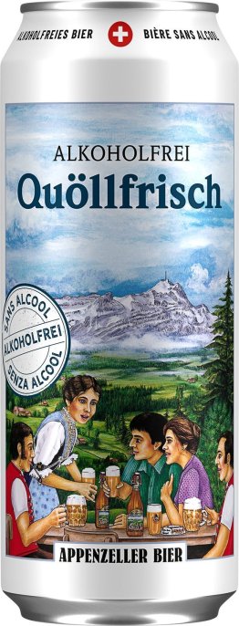 Appenzeller Quöllfrisch alkoholfrei 50cl Dose 4x6er Tray