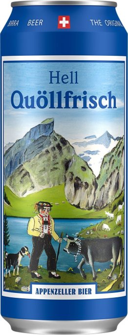 Appenzeller Quöllfrisch hell 50cl Dose 24er Tray