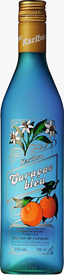 Karibso Curacao bleu Likör 70cl EW 6er Kart