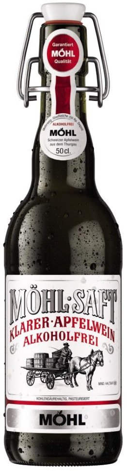 Möhl Saft Klarer-Apfelwein Alkoholfrei 50cl MW B 15er Har