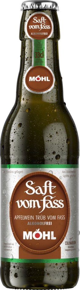 Möhl Saft vom Fass trüb Alkoholfrei 33cl EW 8er Kart