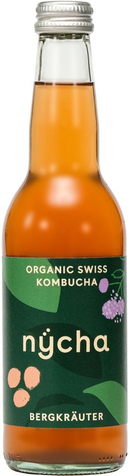 Nycha Kombucha Bergkräuter Bio 33cl EW 24er Kart
