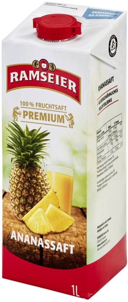 Ramseier Premium Ananassaft 100cl Tetra 12er Tray