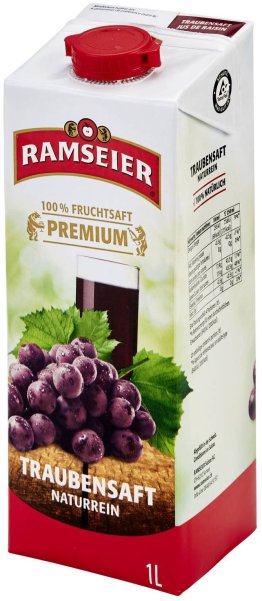 Ramseier Premium Traubensaft 100cl Tetra 12er Tray