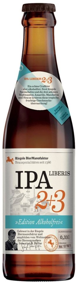 Riegele IPA Liberis Alkoholfrei 33cl EW 8er Kart
