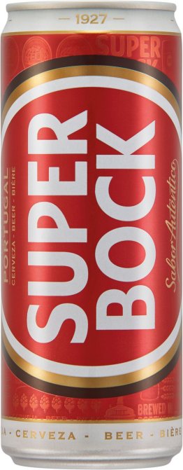 Super Bock Lager 33cl Dose 24er Kart
