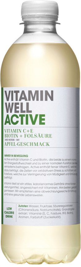 Vitamin Well Active 50cl PET 12er Kart