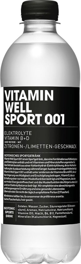 Vitamin Well Sport 001 50cl PET 12er Kart