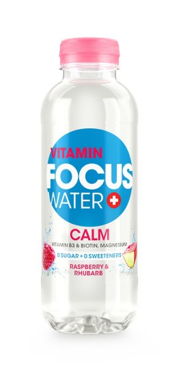Focus Water Calm Rhabarber & Himbeere 50cl PET 24er Tray