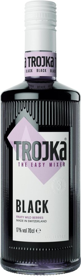Vodka Likör Trojka Black 70cl EW 6er Kart