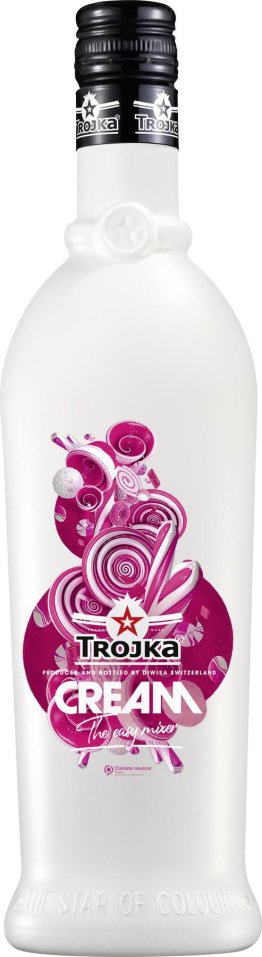 Vodka Likör Trojka Cream 70cl EW 6er Kart