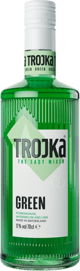 Vodka Likör Trojka Green 70cl EW 6er Kart