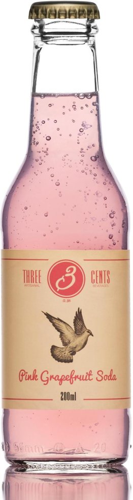 Three Cents Pink Grapefruit Soda 20cl EW 24er Kart