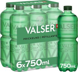 Valser Prickelnd Labelfree 75cl PET 6er FOP