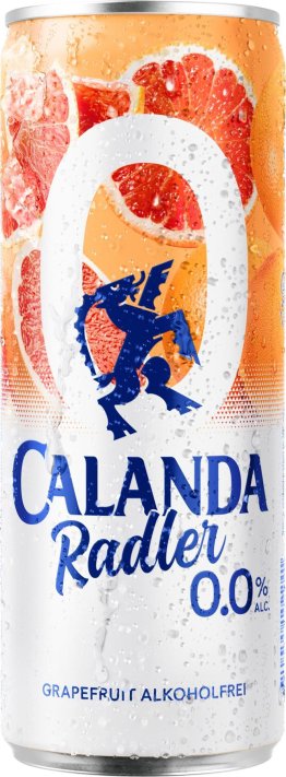 Calanda Radler Grapefruit 0.0% 33cl Dose 4x6er Tray