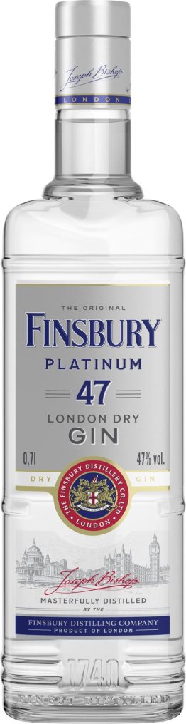 Gin Finsbury London Dry Platinum 70cl EW 6er Kart
