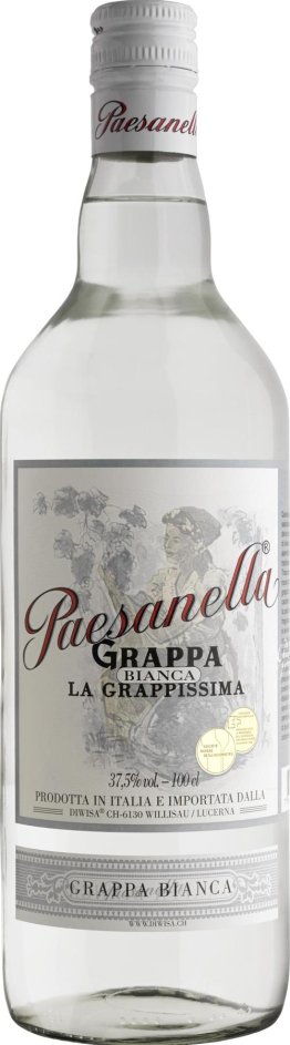 Grappa Bianca, Paesanella 100cl EW 6er Kart