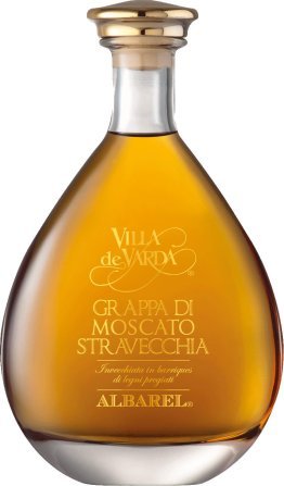 Grappa Moscato Stravecchia Albarel, Alta Selezione 70cl EW 4er Kart