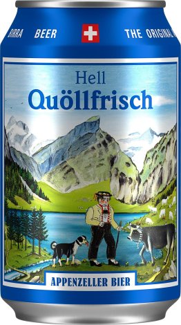 Appenzeller Quöllfrisch Hell 33cl Dose 24er Tray