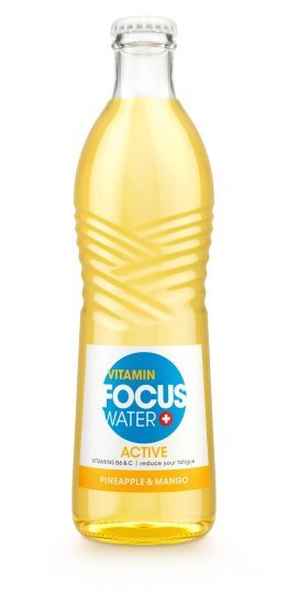 Focus Water Active, Exotic Ananas & Mango 33cl MW 24er Har