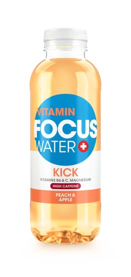 Focus Water Kick, Pfirsich & Apfel 50cl PET 12er Tray