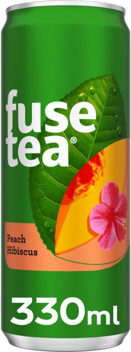 Fusetea Peach Hibiscus Dose 33cl Dose 24er Tray