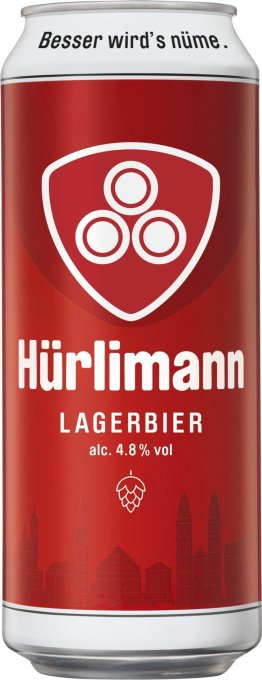 Hürlimann Lager 50cl Dose 4x6er Tray