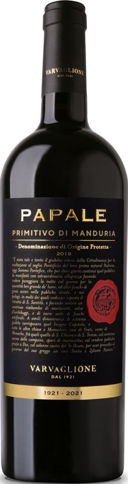 Primitivo Papale Oro 2019 300cl EW 1er HK
