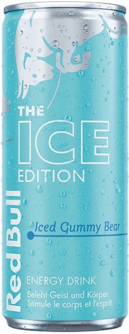 Red Bull Ice Edition Iced Gummy Bear 25cl Dose 24er Tray