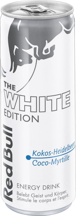 Red Bull The White Edition Kokos-Heidelbeere 25cl Dose 24er Tray