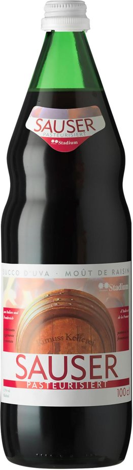 Sauser Rot Rimuss pasteurisiert 100cl MW 12er Har