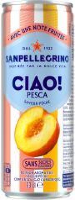 San Pellegrino Ciao Pfirsich Dosen 33cl Dose 4x6er Tray