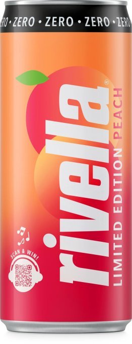 Rivella Peach Zero Limited Edition 33cl Dose 24er Tray