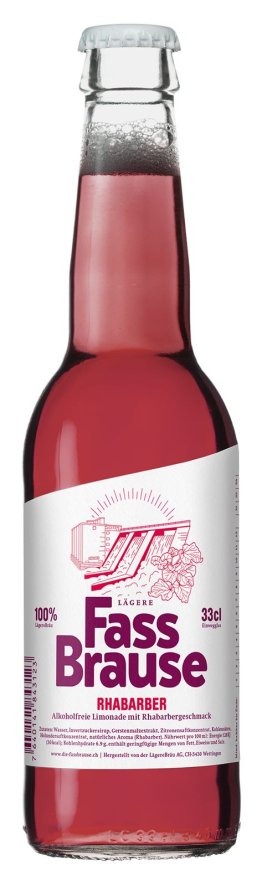 Lägerebräu Fassbrause Rhabarber 33cl EW 10er Har