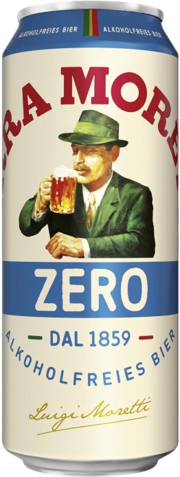 Birra Moretti Zero alkoholfrei 50cl Dose 4x6er Tray