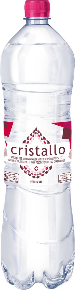Cristallo rot mit Kohlensäure 150cl PET 6er FOP