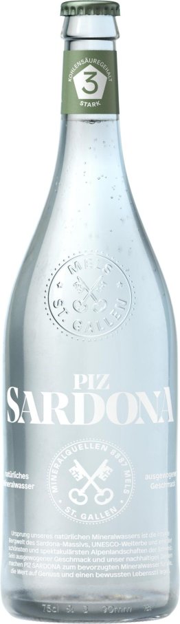 Piz Sardona 3 stark mit Kohlensäure 75cl MW 12er Har