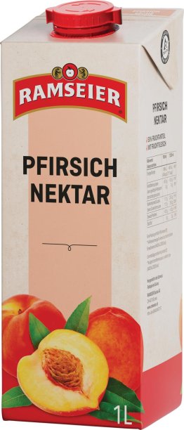 Ramseier Premium Pfirsich Nektar 100cl Tetra 4er Fop