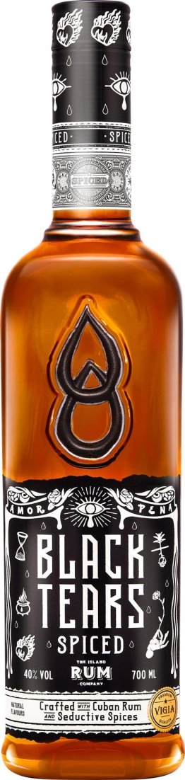 Rum Black Tears Cuban Spiced 70cl EW 6er Kart