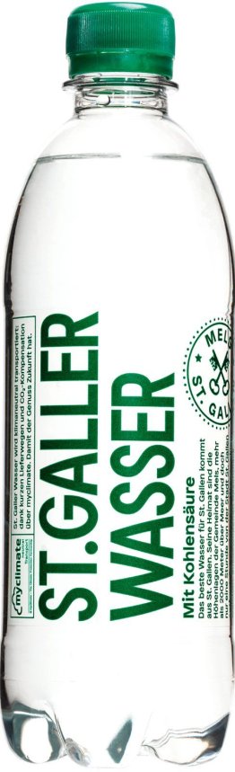 St. Galler Wasser mit Kohlensäure 50cl PET 24er Tray