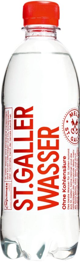 St. Galler Wasser ohne Kohlensäure 50cl PET 24er Tray