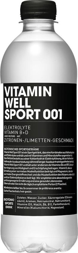 Vitamin Well Sport 001 50cl PET 12er Tray