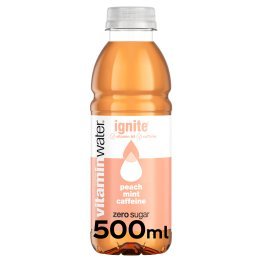 Glaceau VWTR Ignite Peach Mint Coffein (PET Pack) * Vitaminwater 50cl KAR