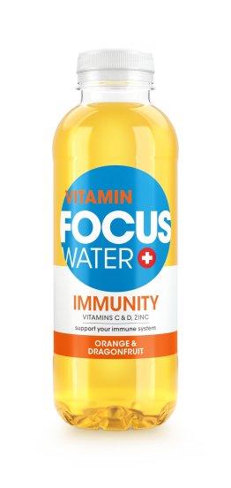 Focus Water Immunity Orange und Dragonfruit (PET Pack) 50cl KAR